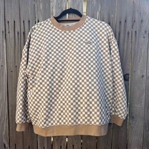 Vans Women’s Oversized Checkerboard Sweatshirt